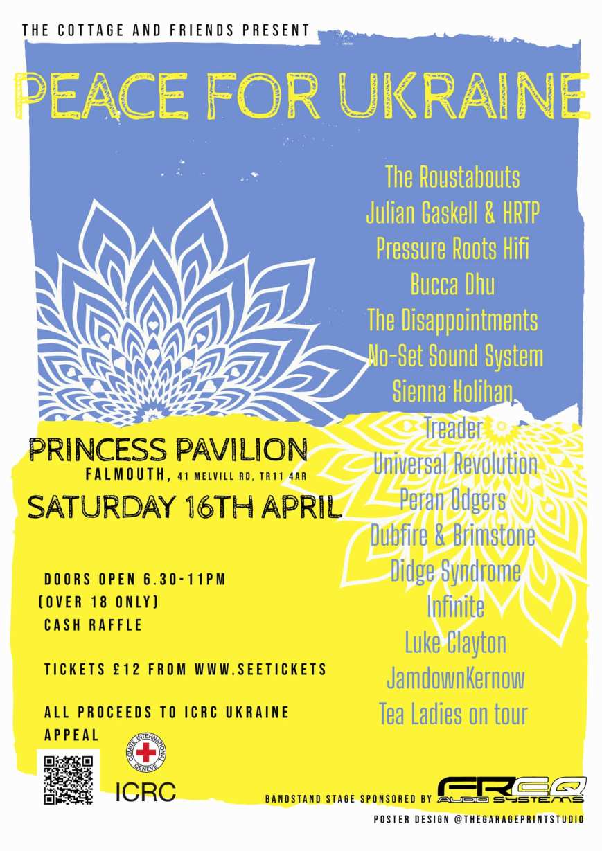 Peace for Ukraine, Falmouth Pavilions 16th April